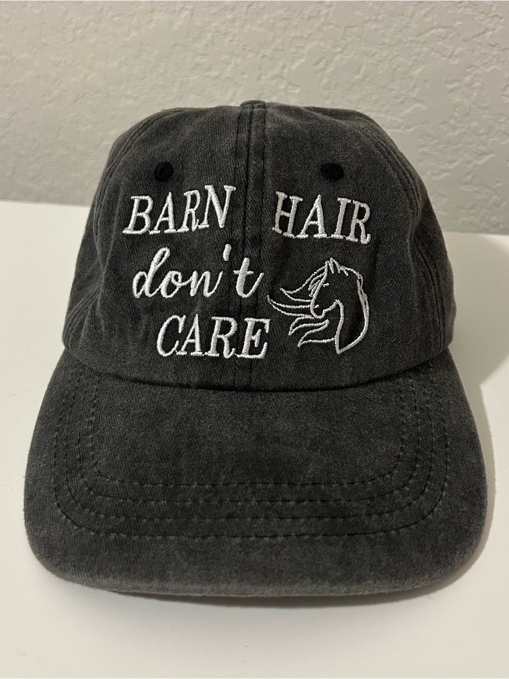 Barn Hair Don't Care Black Baseball Cap